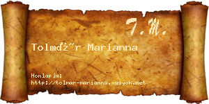 Tolmár Marianna névjegykártya